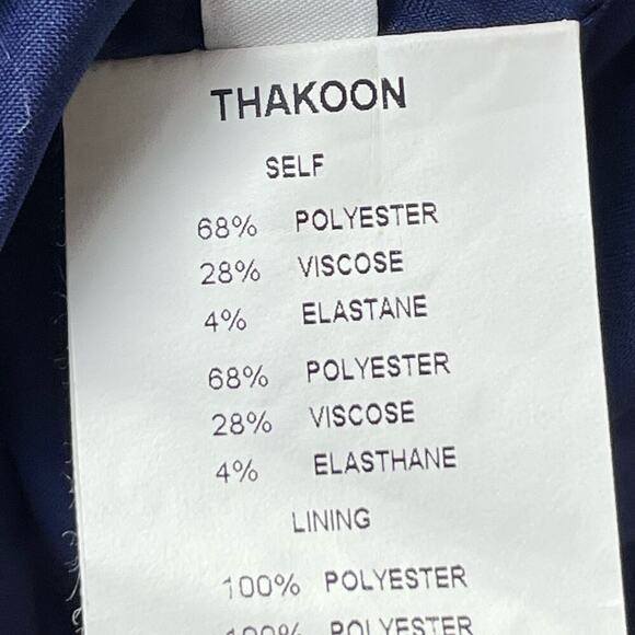 Thakoon Addition‎ Short Sleeve Cut Out Back Dress Pink Navy Blue Style Size 6 - Picture 16 of 16